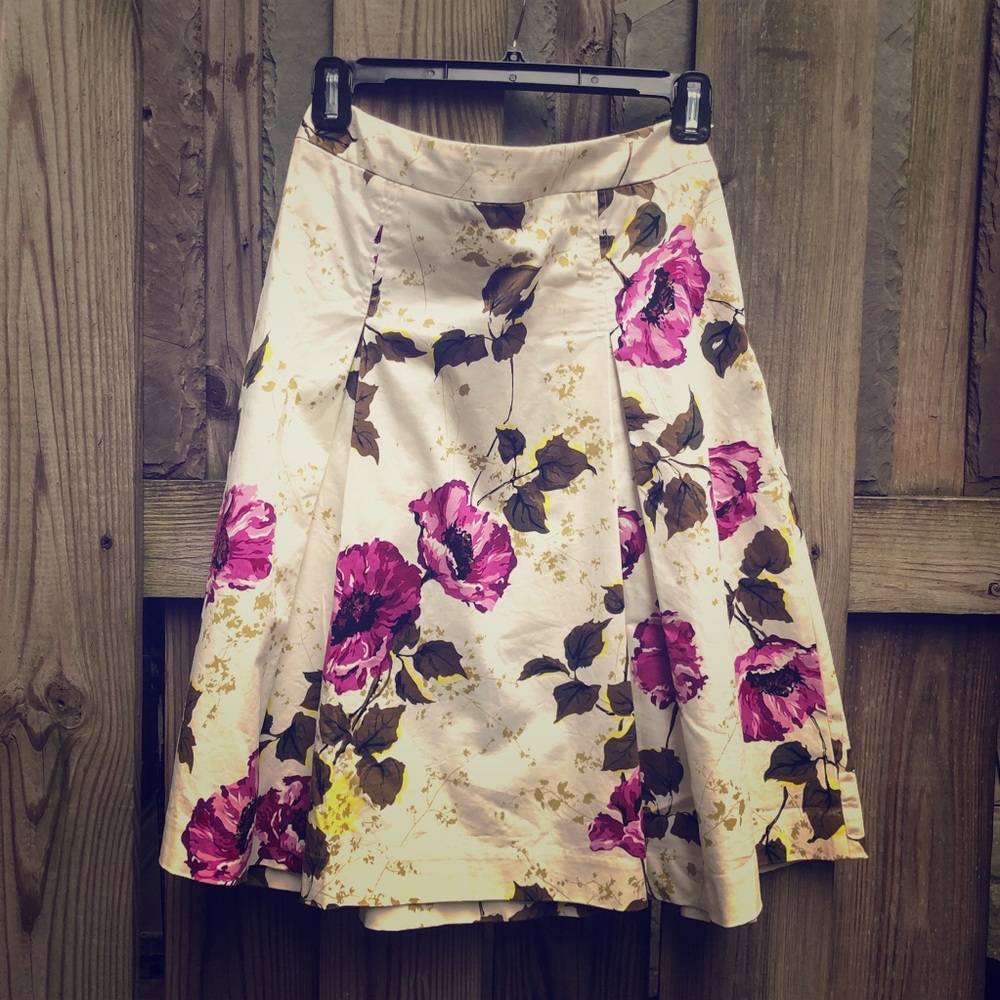 Floral A-Line BR Skirt